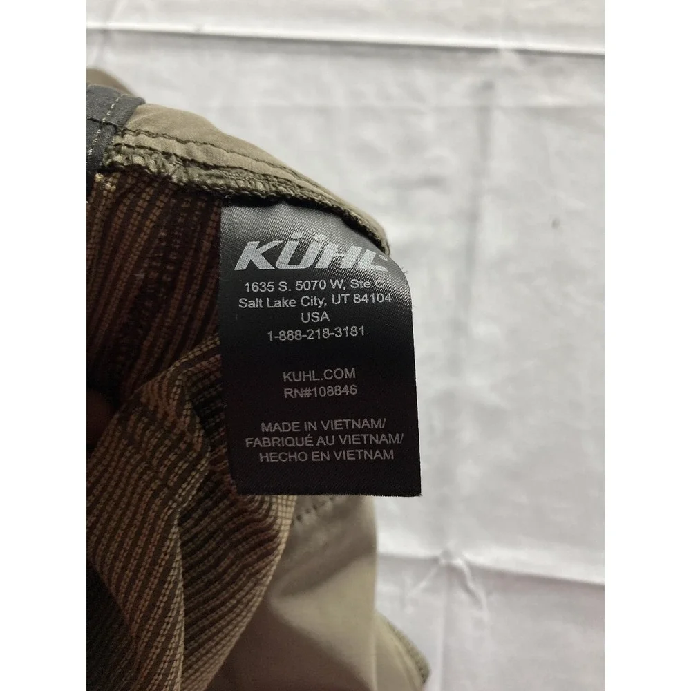 Kuhl Shorts Mens 42 Brown Polyester Chino Performance Travel Casual Summer EUC